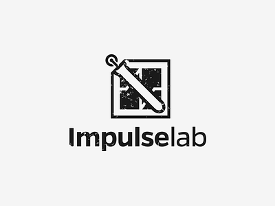 Logo design proposal for Impulselab impulse lab laboratory logo