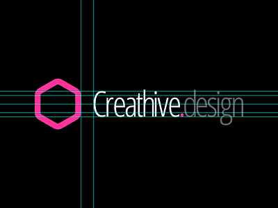 Creathive design logo branding guides hexagon hive logo vector