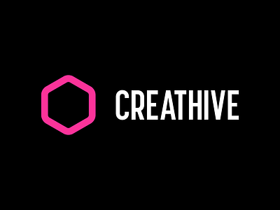 Creathive design refresh branding hexagon logo vector