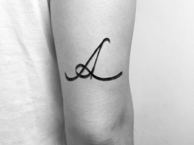 Tattoo / logo idea for A&L calligraphy design elegant graphic design illustration logo minimalist tattoo typography vector
