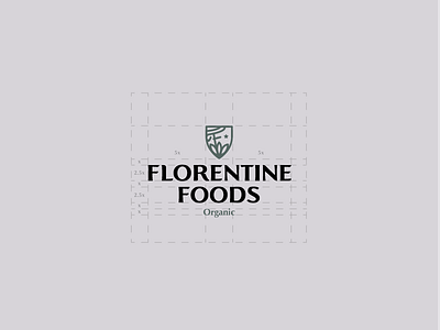 Florentine Foods Branding brand branding font food company illustration logo logo design typeface