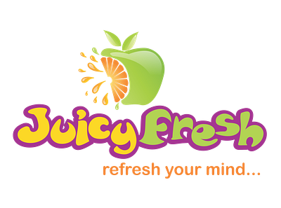 juicyfresh branding illustration logo
