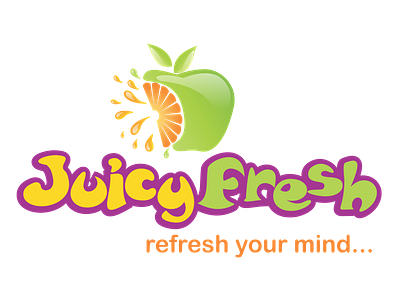 juicyfresh branding illustration logo