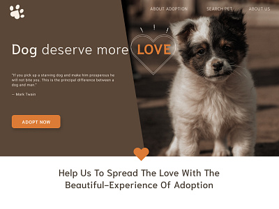 Pet home-hompage banner graphic design home page uidesign web banner