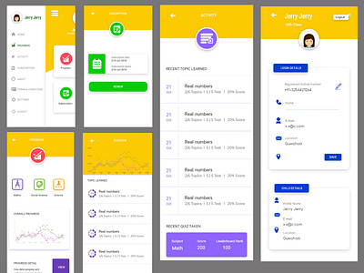 #02 Edtech App UI- parent app