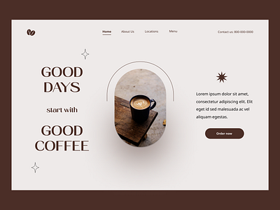 Coffee Landing Page branding coffee design graphic design landing page product design product page ux
