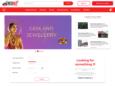 Negbuy Pvt. Ltd. Landing Page