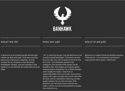 Banhawk banhawk development web design