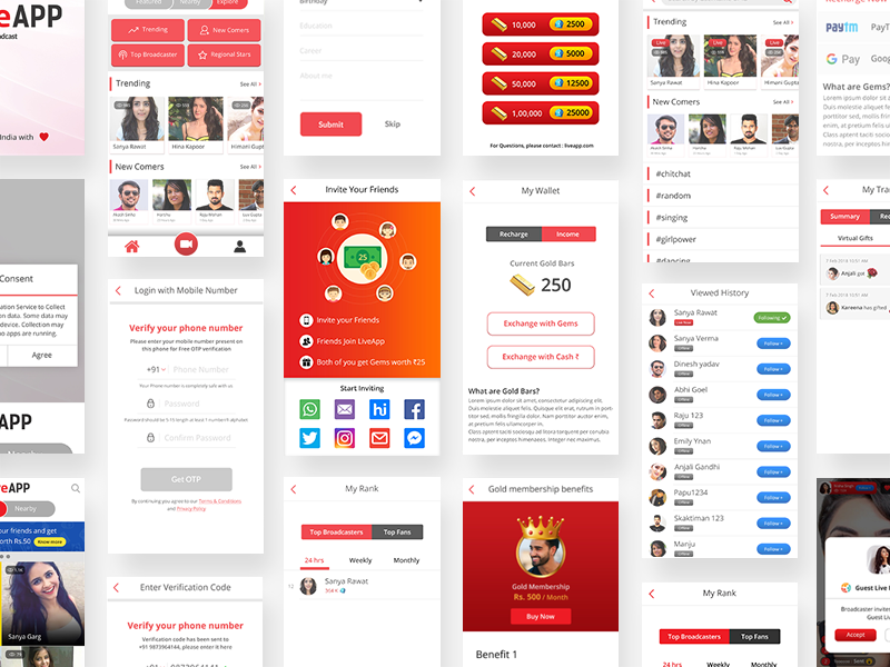 Live App by Meena on Dribbble