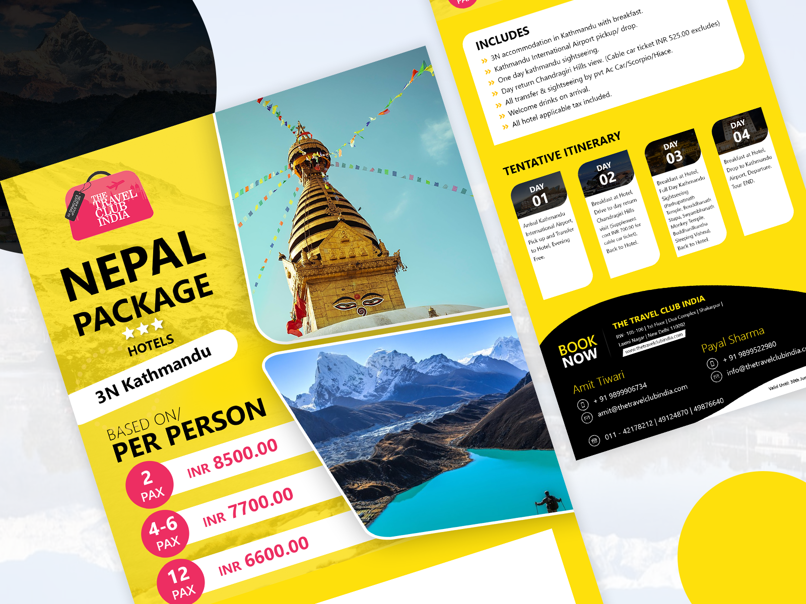 Nepal Package by Meena on Dribbble