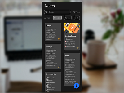 Notes app DarkMode app design design designer figma notes notes app ui uiux userexperience userinterface ux