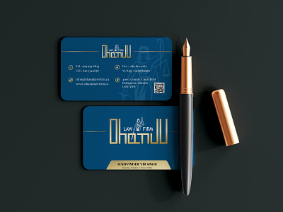 "Dhanju Law Firm" Business Card branding business card design graphic design law firm