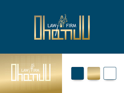 Logo Design For Dhanju Law Firm branding design graphic design law firm logo