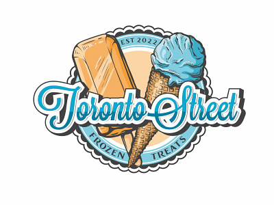 Toronto Street Frozen Treats branding graphic design logo