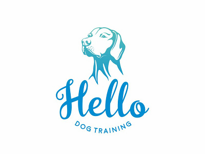 Hello Dog Training branding design dog graphic design illustration logo vector