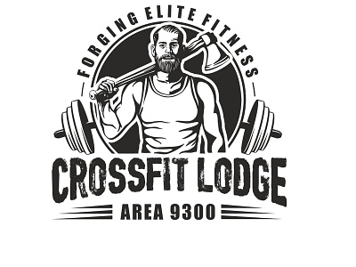 Crossfit Lodge logo man