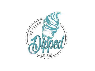 Dipped ice cream logo