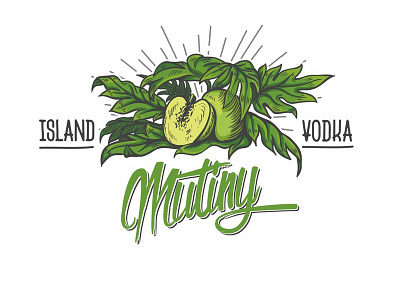Mutiny Island Vodka design logo vodka