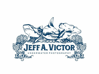 Jeff A Victor Underwater Photography design logo