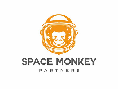 Space Monkey Partners design logo monkey