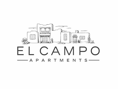 El Campo Apartments design home logo