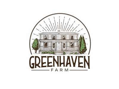 GreenHaven Farm desig design farm logo