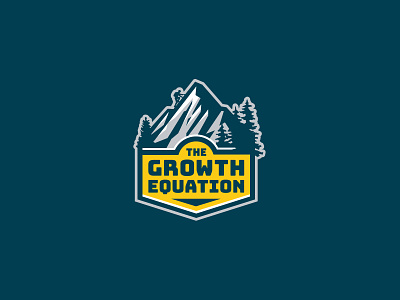 The Growth Equation ames climb crest jerron logo logodesign mountain