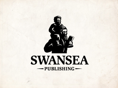 Swansea book child logo man publishing