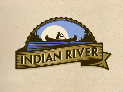 IndianRiver canoe crest indian logo river