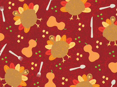 November corn pattern peas squash thanksgiving turkey utinsels