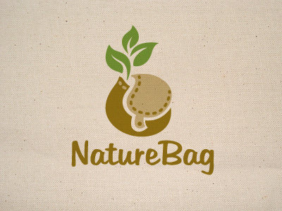 Nature Bag bag leaves logo nature