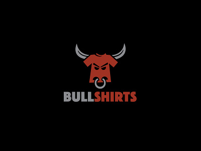 BullShirts bull fun horns logo shirt