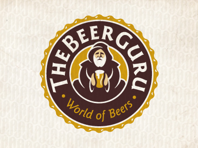 The Beer Guru Update beer crest enclosure guru hood logo monk