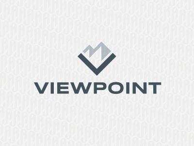 Viewpoint logo mountains peaks v