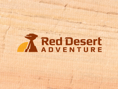 RedDesert desert logo rock sun