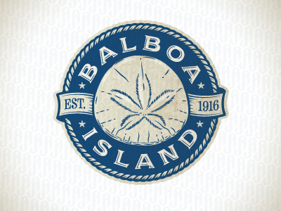Balboa island logo ocean rope seashell