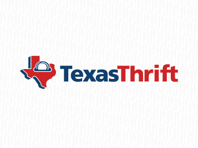 Texasthrift coin logo money savings texas