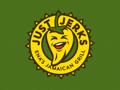 Jerks face grill jamaican logo pepper