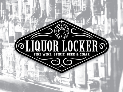 LL beer liquor locker logo wine