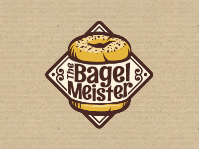 Bagel ames bagel food jerron logo sandwich