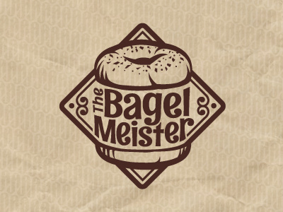 Bagel logo ames bagel food jerron logo sandwich