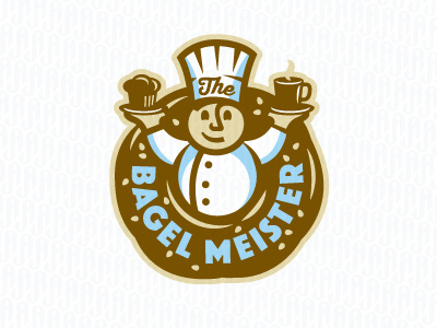 BM ames bagel chef circular coffee food jerron logo muffin
