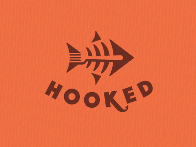 Hooked ames fish fork hook jerron logo