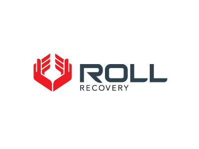 Roll Recovery hands logo massage sporty