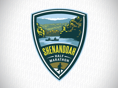 Shenandoah Marathon proposal ames badge emblem jerron logo marathon national park river shenandoah