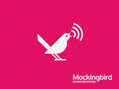 Mockingbird ames bird communication jerron logo