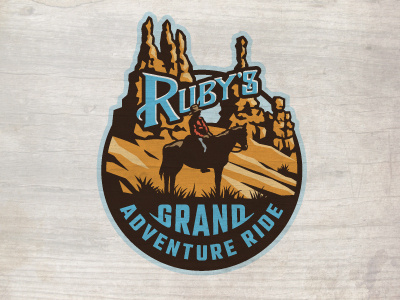 Grand Adventure Ride ames bryce crest horse jerron logo