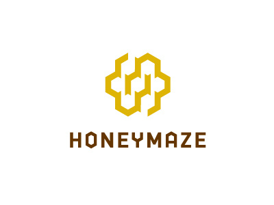 HoneyMaze custom honey logo maze type