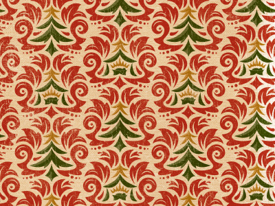 Christmas Symbols damask