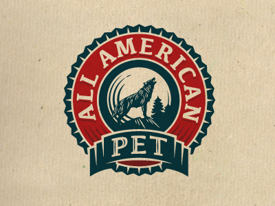 AllAmericanPet animal enclosure logo moon seal wolf